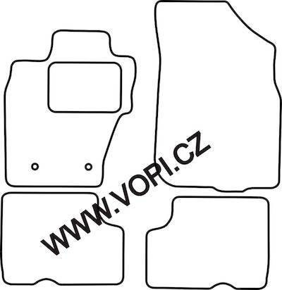 Autokoberce Dacia Duster 4 x 4 10/2010 - 12/2013 Perfectfit (3875)